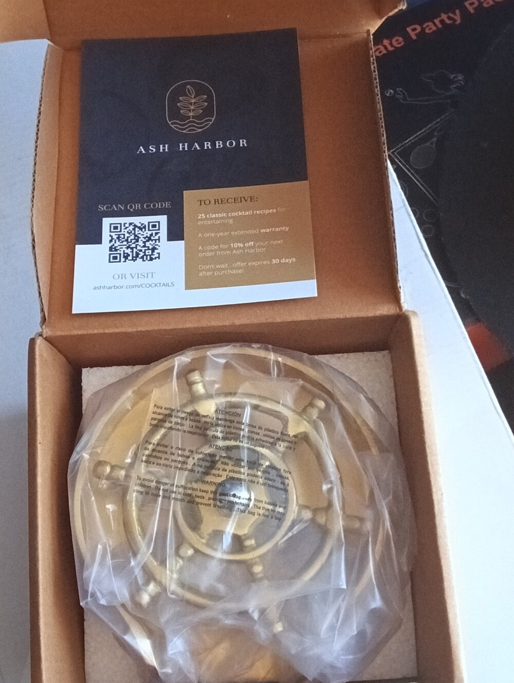 Ash Harbor Solid Brass Glass Rinser / Cup Washer